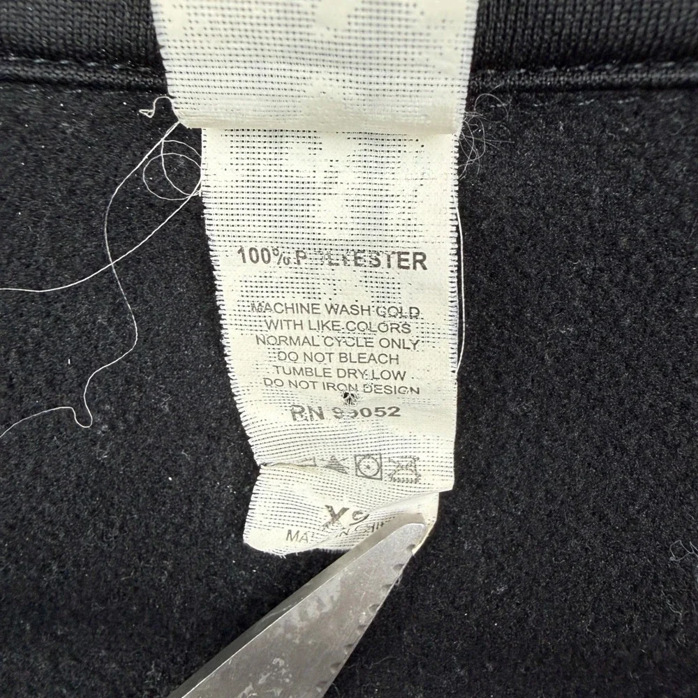 Hooters Jacket Womens XS Black Owl Logo Full Zip Thumb Holes Mock Neck Employee - Picture 5 of 11